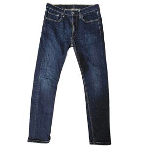 Stylish LEVI'S Premium 519 Skinny Jeans - Dark Blue - Size 33x32 Excellent